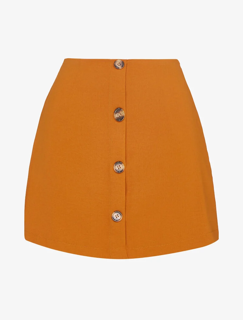 Trapézrock-Shorts - Orange