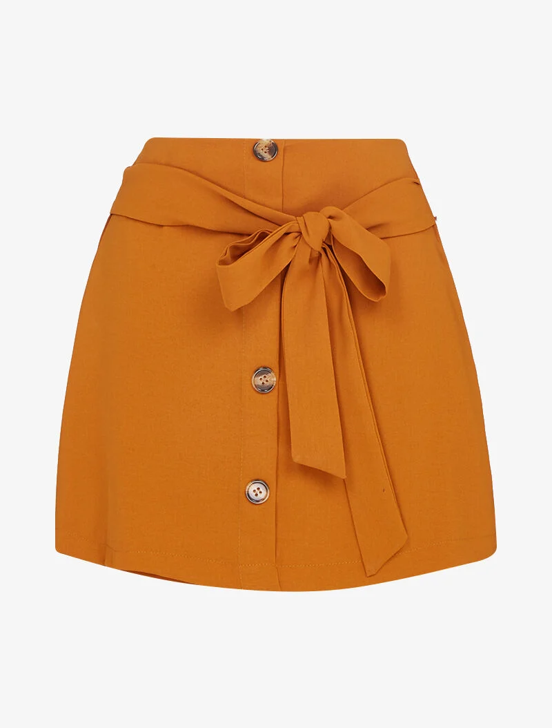Trapézrock-Shorts - Orange