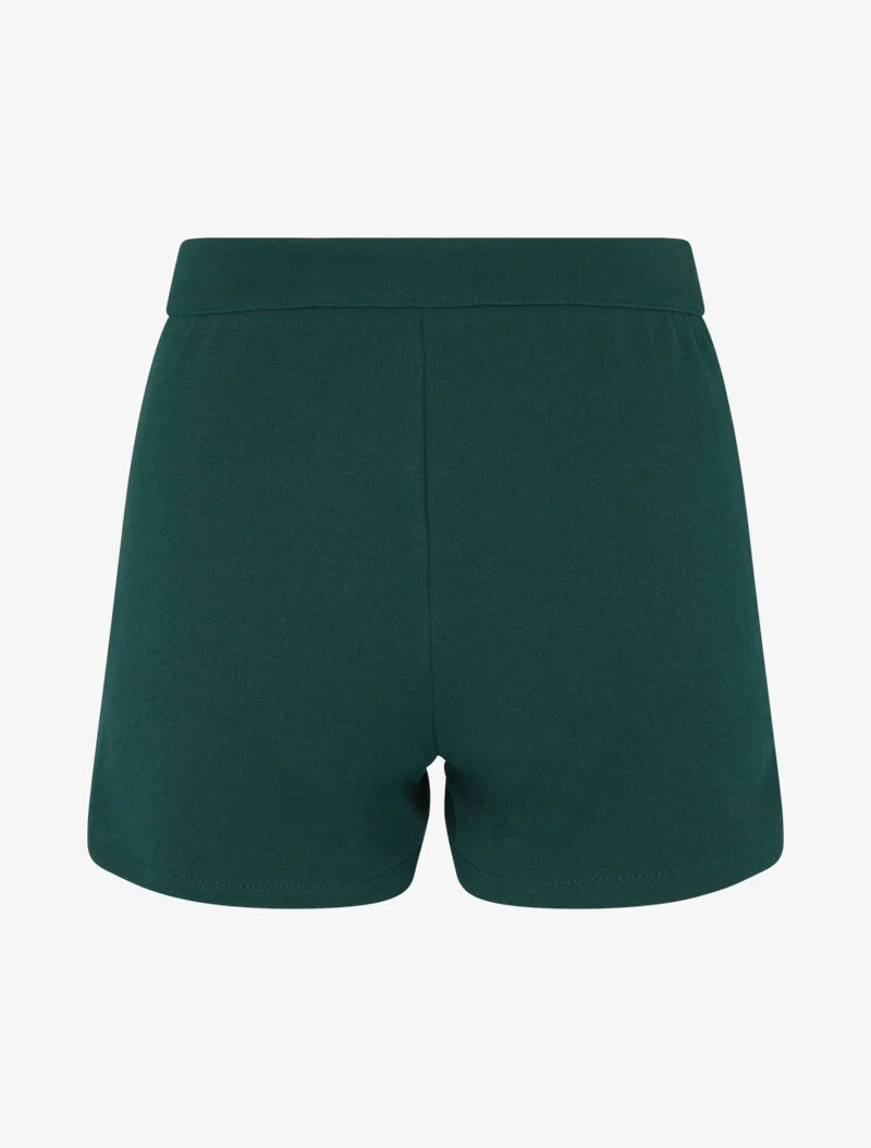 Shorts mit Rüschen vorne. - Grün