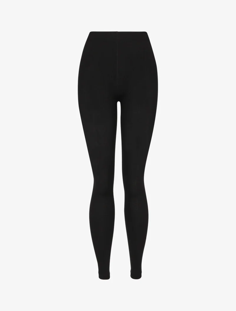 Einfarbige Leggings 1200 Denier - Schwarz
