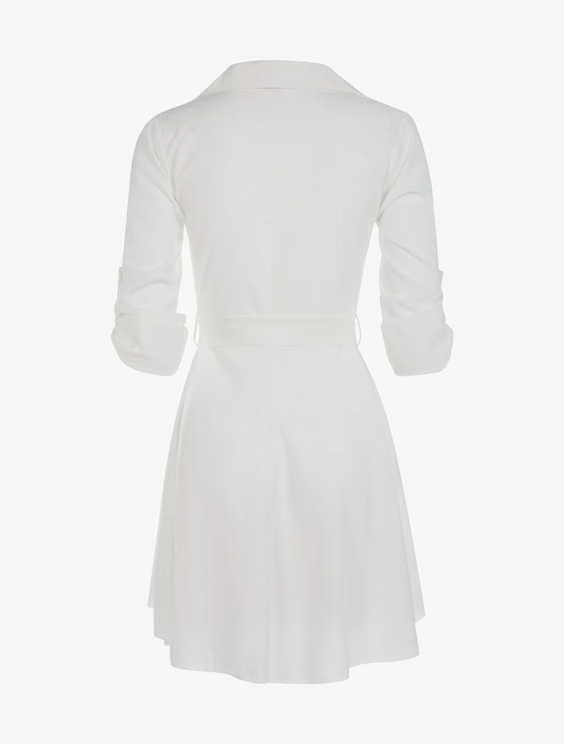 Saharienne Hemdkleid - weiß