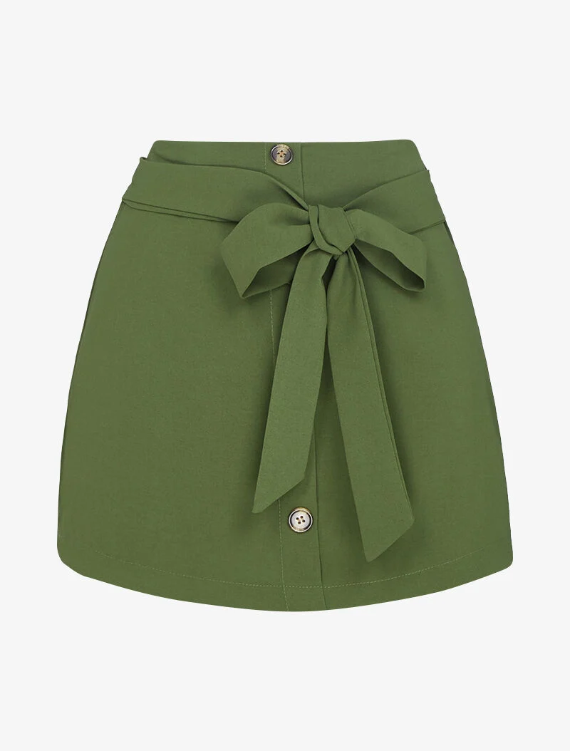 Trapézrock-Shorts - Kaki