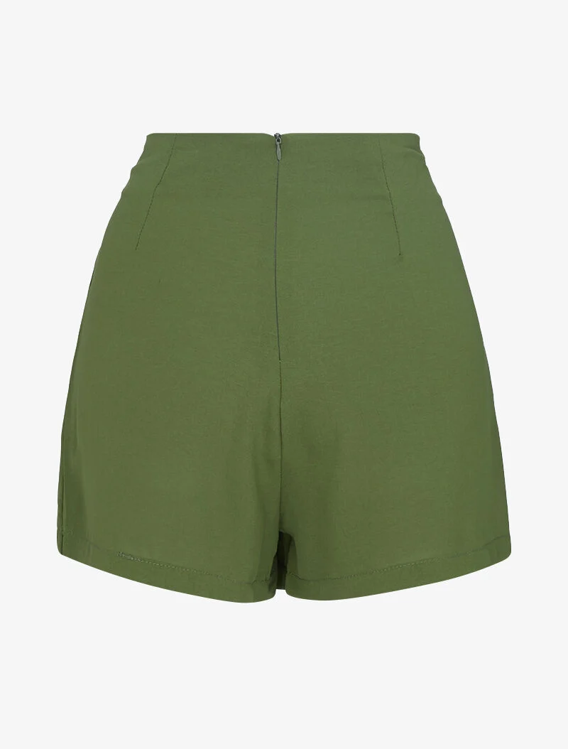 Trapézrock-Shorts - Kaki