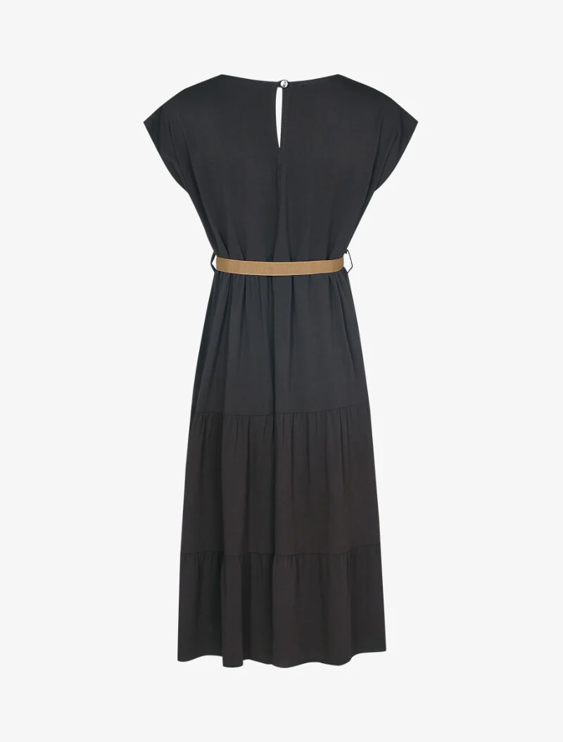 Grundlegendes A-Linien-Kleid - schwarz