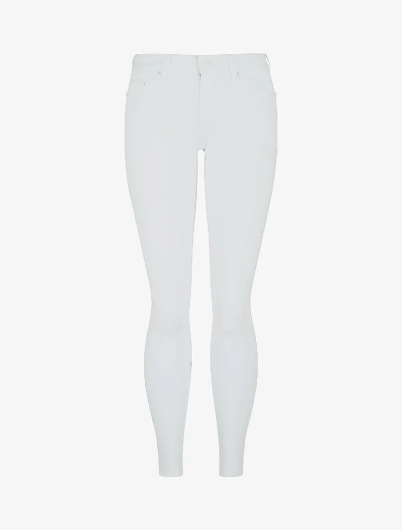 Ultra-skinny Hose mit niedriger Taille - Weiß