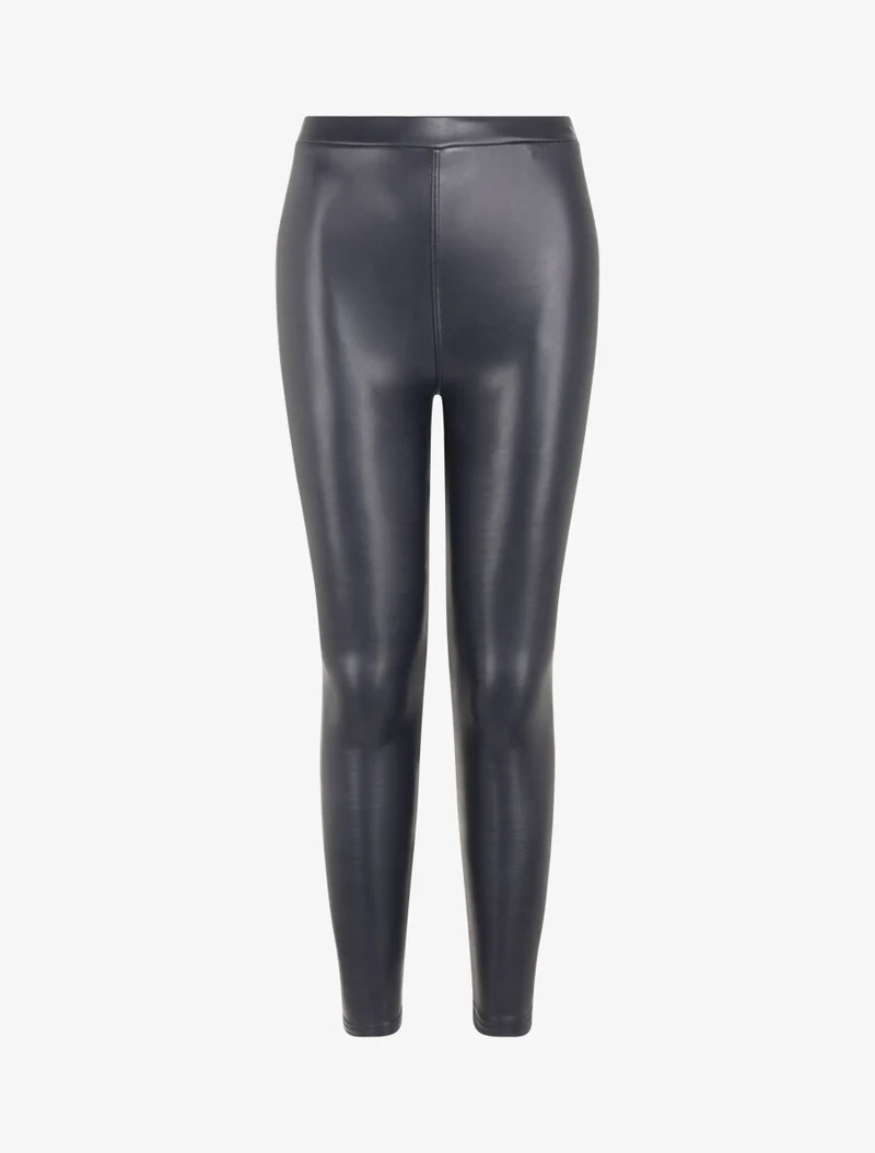 Ultra-skinny Leggings aus Kunstleder - Marine