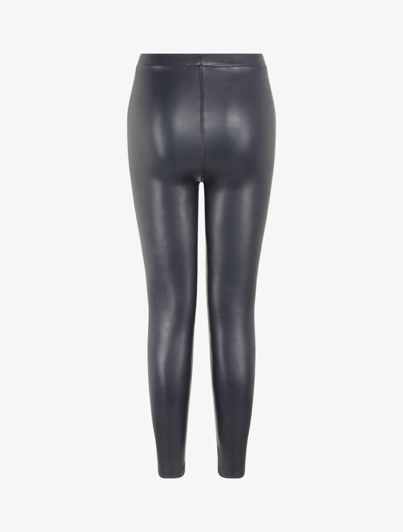 Ultra-skinny Leggings aus Kunstleder - Marine
