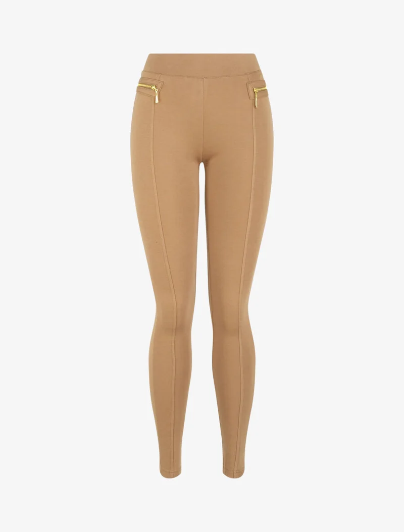 Ultradünne Leggings mit sichtbaren Nähten - Maulwurf