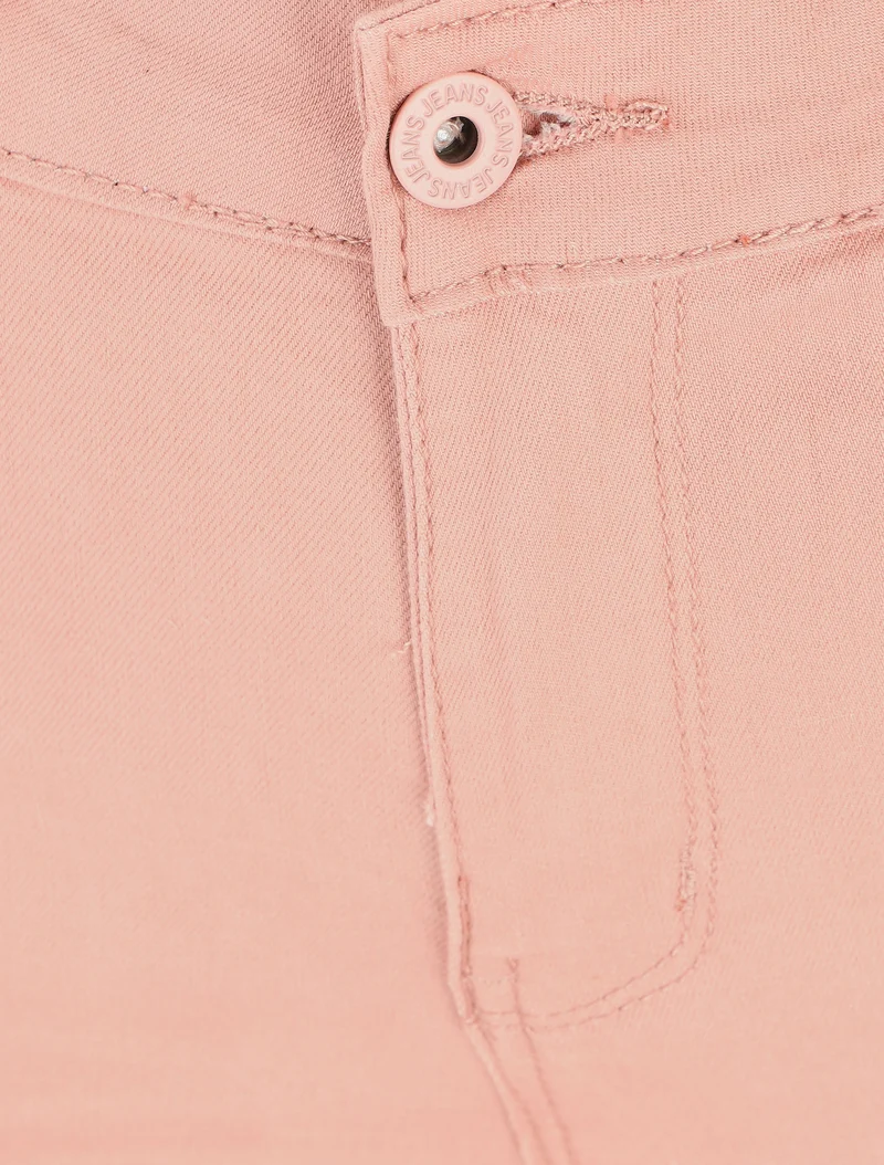 Bermuda Push-up einfarbig gerader Schnitt - Rose
