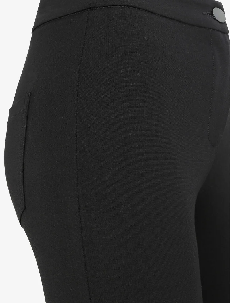 Stretchhose einfarbig - Schwarz