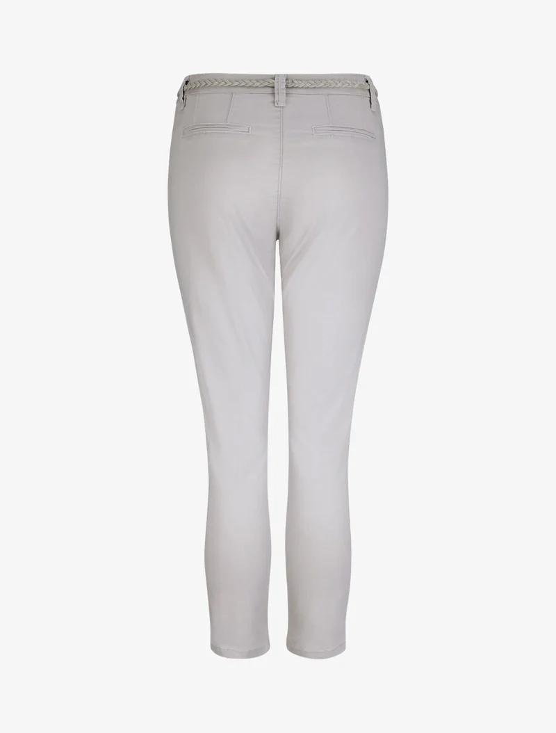 7/8-Hose mit Umschlag - Grau