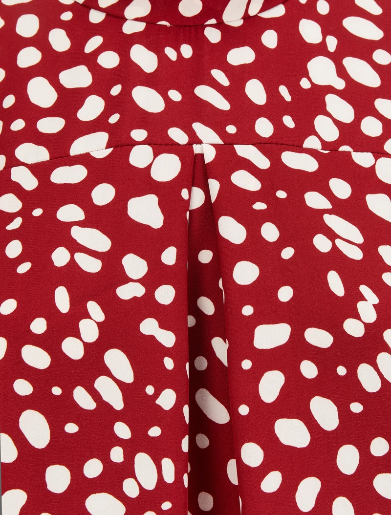 Dalmatiner-Print-Top - Rot
