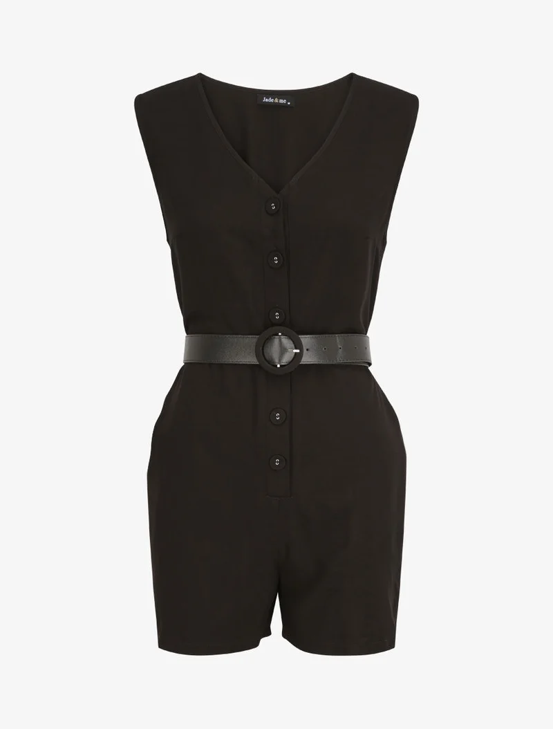 Fließender Jumpsuit - Schwarz