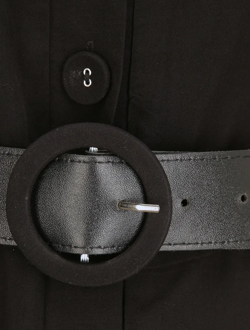 Fließender Jumpsuit - Schwarz