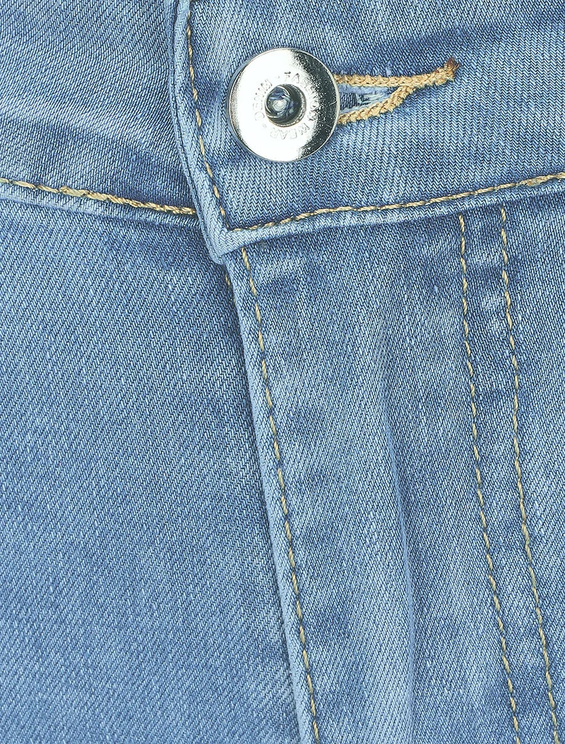 Bermuda mit Push-up-Säumen - Denimblau