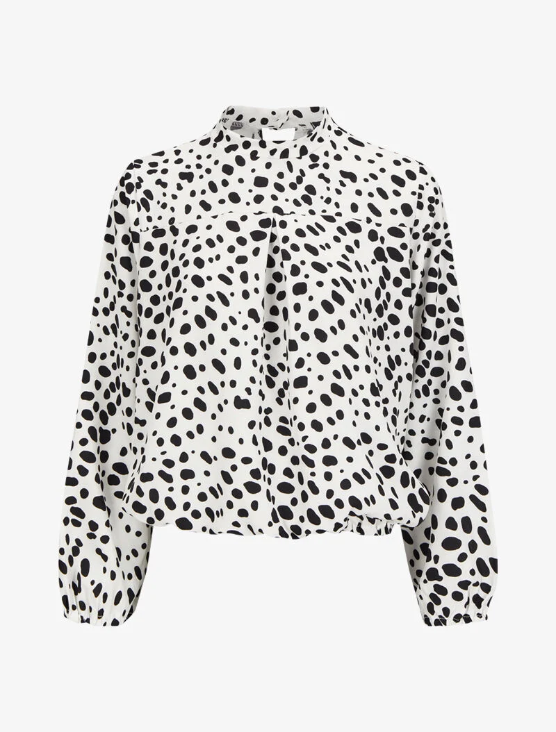 Dalmatiner-Print-Top - Weiß