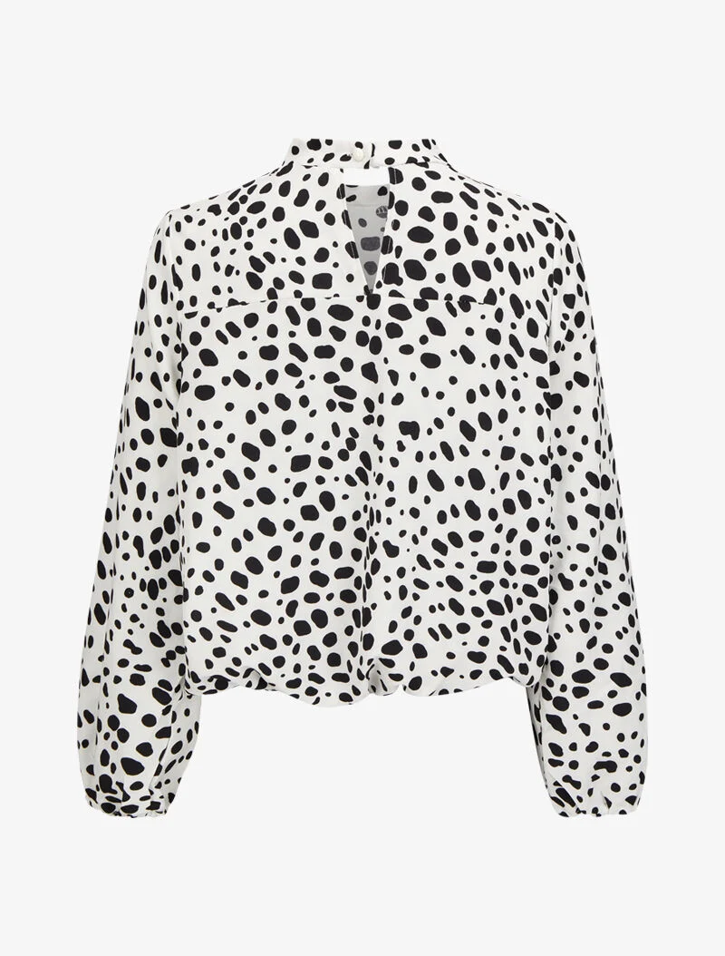 Dalmatiner-Print-Top - Weiß