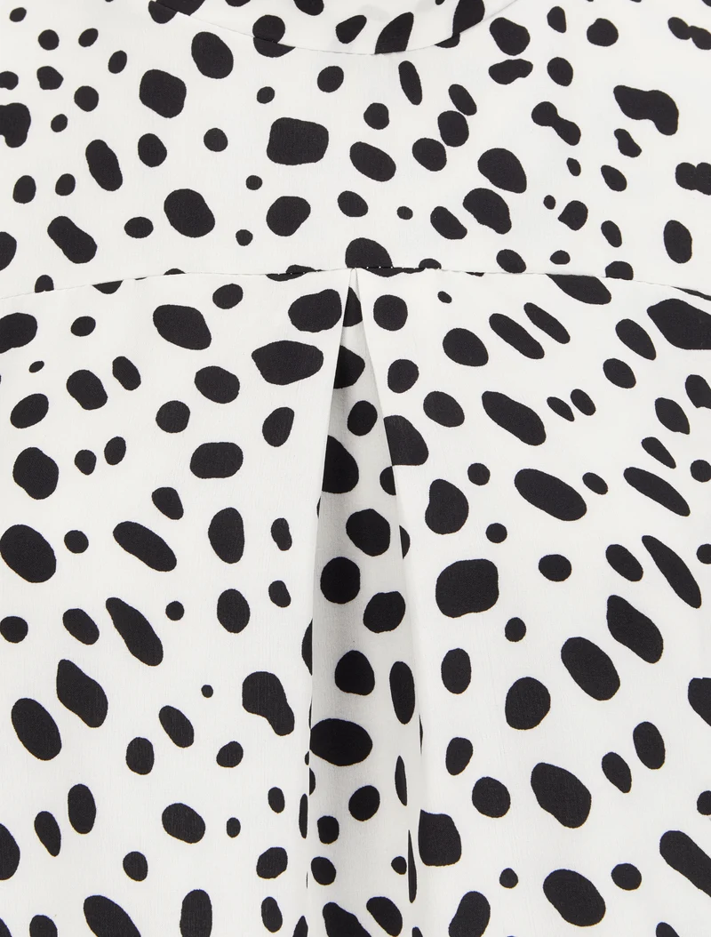 Dalmatiner-Print-Top - Weiß