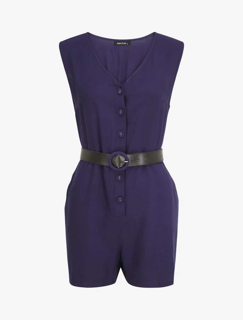 Fließender Jumpsuit - Marine