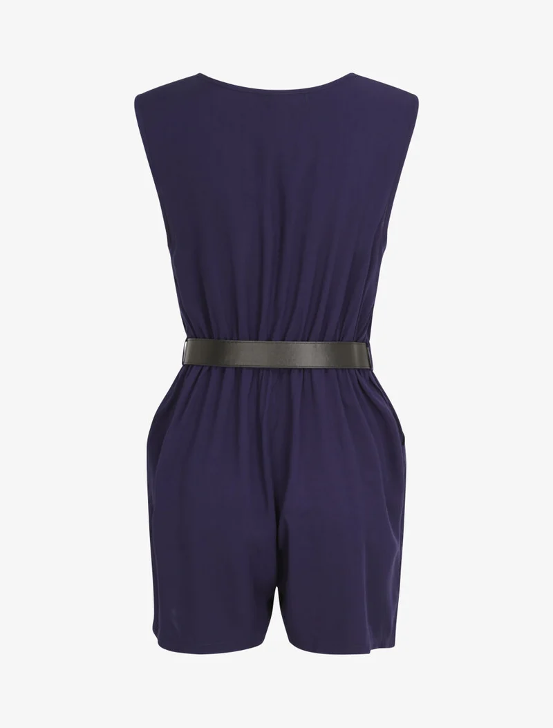 Fließender Jumpsuit - Marine