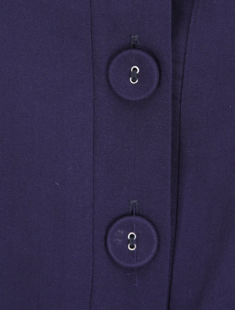 Fließender Jumpsuit - Marine