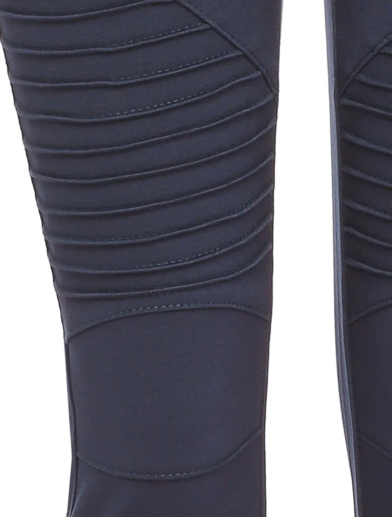 Stylisierte Schenkel-Leggings - Marine