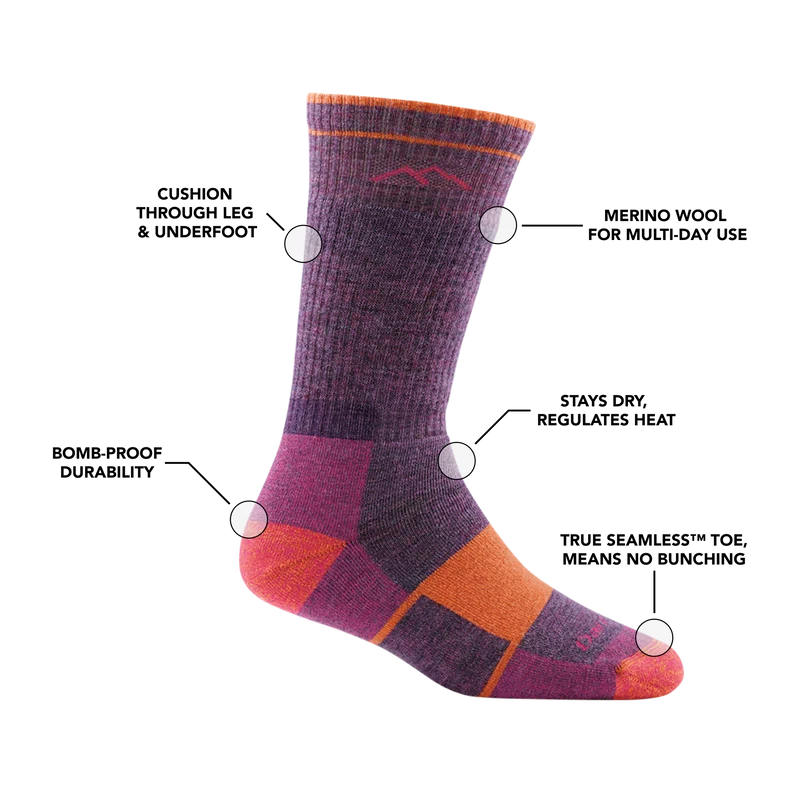 Women's Hiker Boot Full Cushion Midweight Hiking Socks