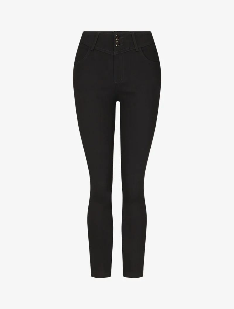 Stretchhose mit Skinny-Schnitt - Schwarz