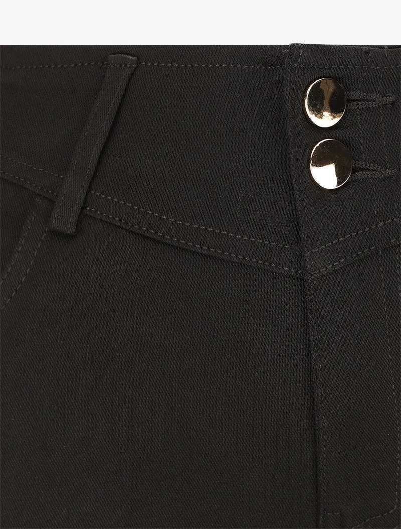 Stretchhose mit Skinny-Schnitt - Schwarz