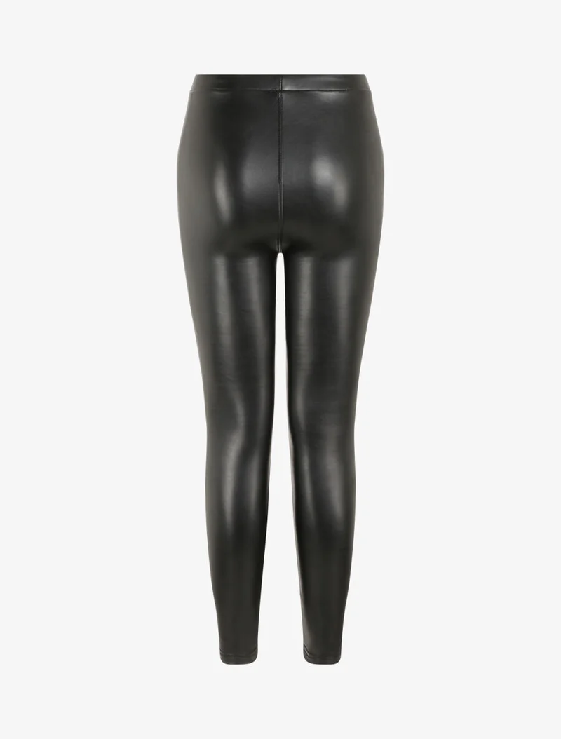 Ultra-skinny Leggings aus Kunstleder - Schwarz