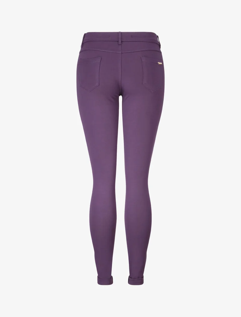 Ultra-skinny einfarbige Hose - Lila