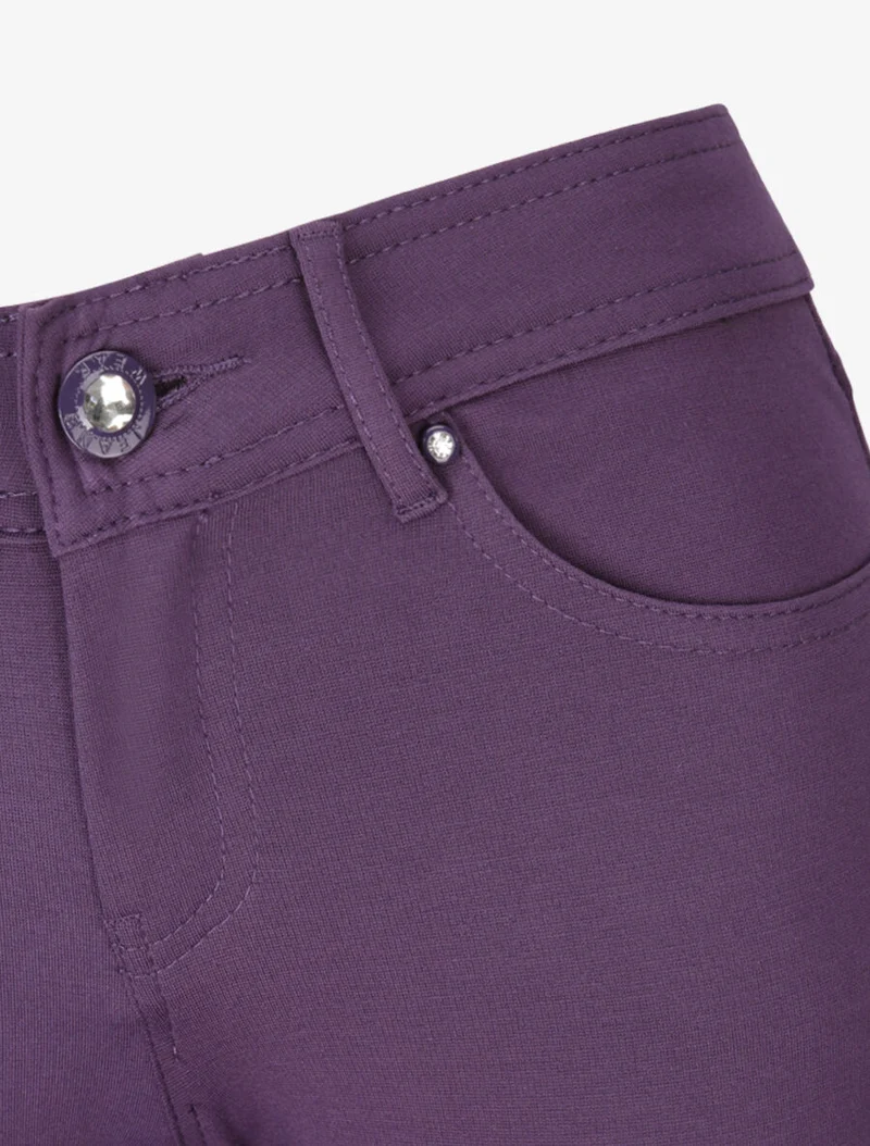 Ultra-skinny einfarbige Hose - Lila