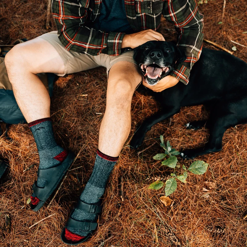 Men's Mountaineering Micro Crew Heavyweight Hiking Socks