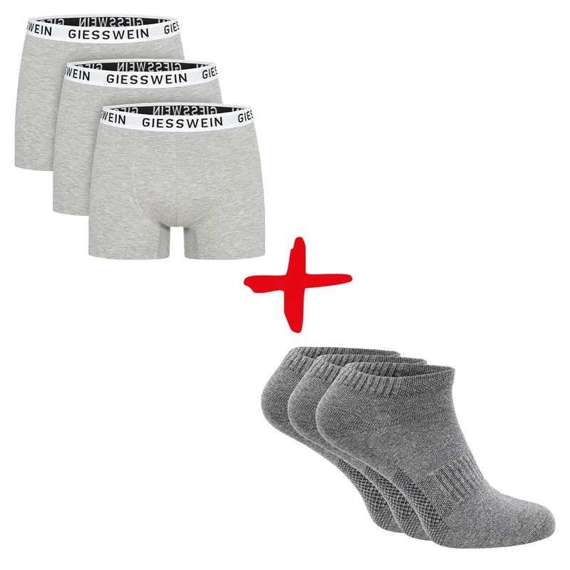Bundle: Boxershorts 3er-Pack + Organic Sneaker Socken 3er-Pack