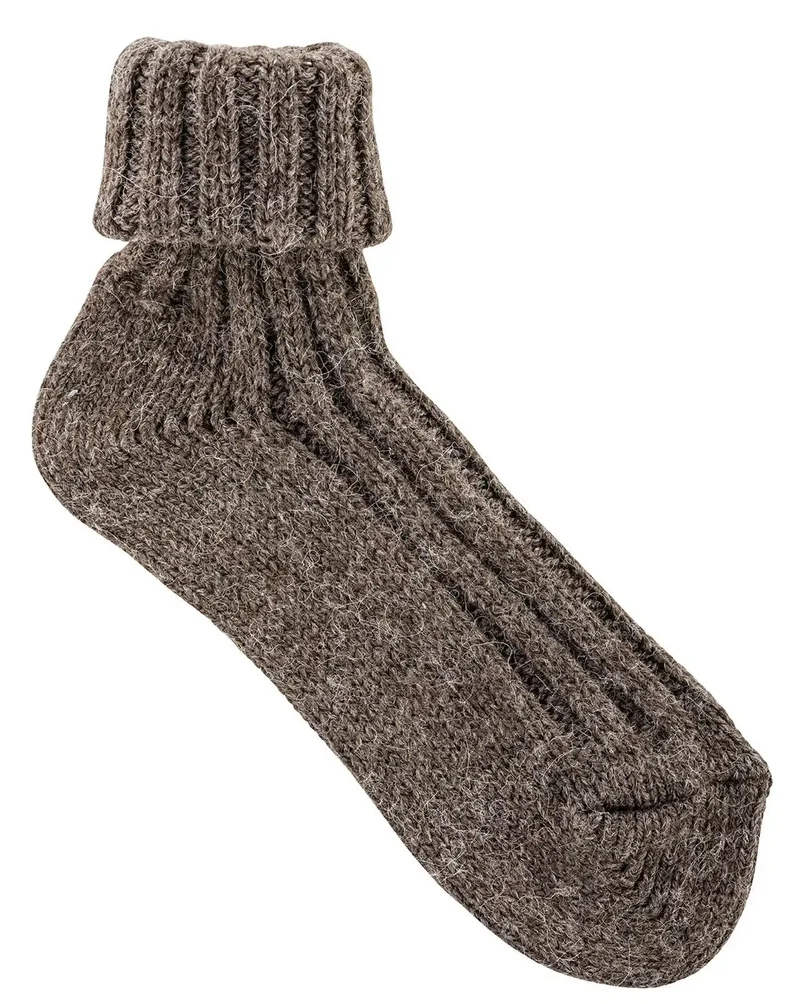 Softe Umschlag Socken mit Schafwolle & Alpakawolle 2|4 Paar