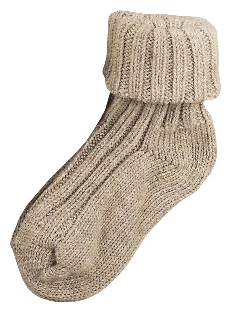 Softe Umschlag Socken mit Schafwolle & Alpakawolle 2|4 Paar