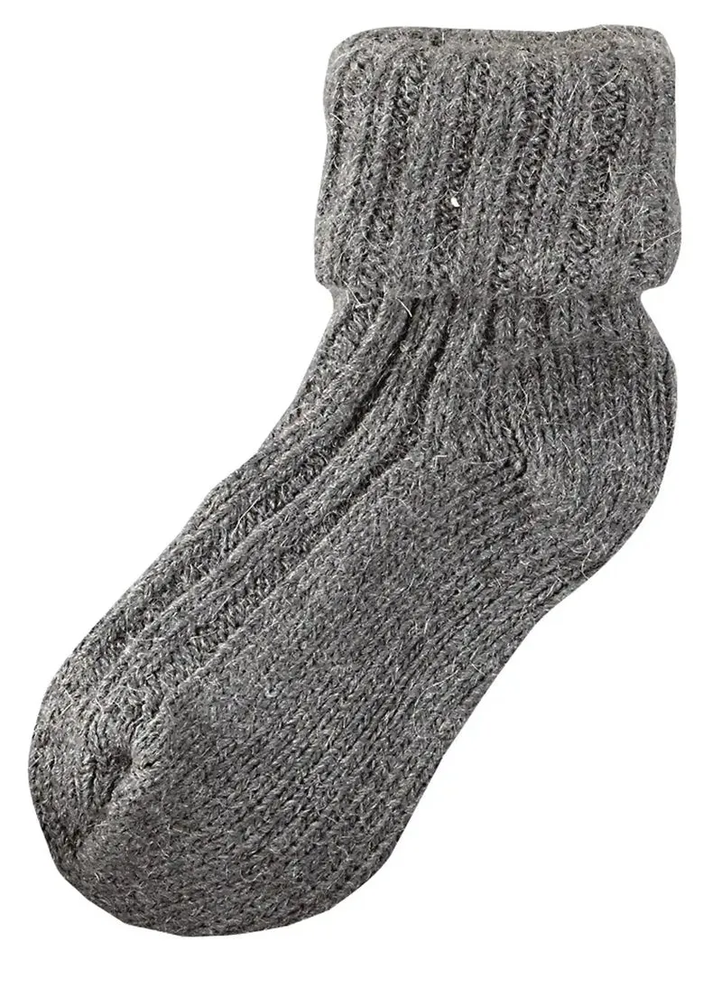 Softe Umschlag Socken mit Schafwolle & Alpakawolle 2|4 Paar
