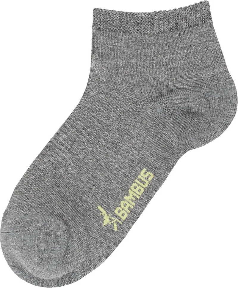 Bambus Viskose Kurzschaftsocken Kurzstrumpf Quartersocken MELANGE | 3–15 Paar