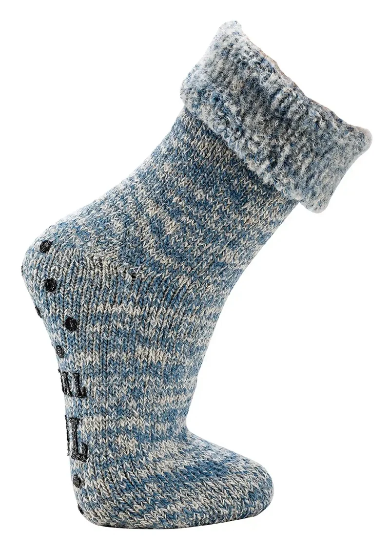 Thermo Wollsocken mit ABS – Home Socks, Anti-Rutsch (Gr. 35–50) 1 Paar