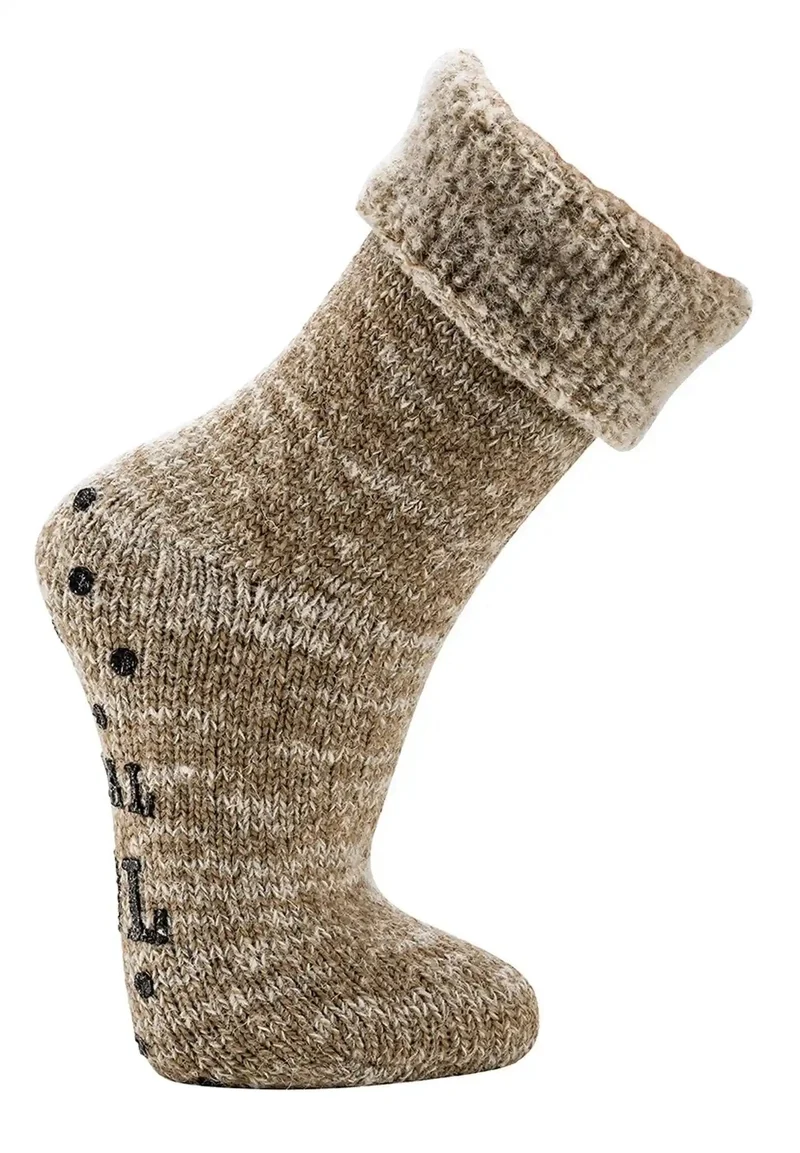 Thermo Wollsocken mit ABS – Home Socks, Anti-Rutsch (Gr. 35–50) 1 Paar