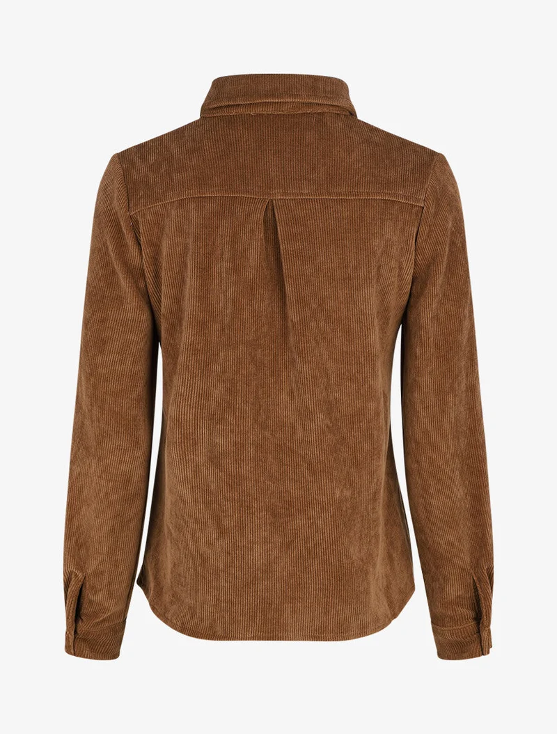 Cordhemdjacke - Braun