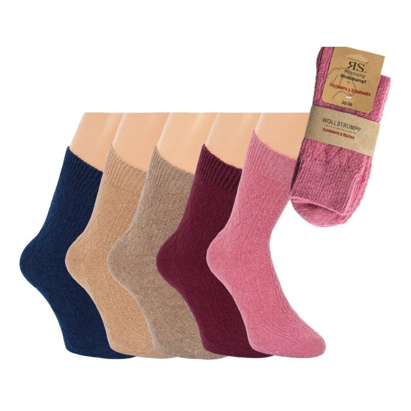 RS Harmony Premium Merino Kaschmir Socken & Kniestrümpfe Damen, 1–2 Paar