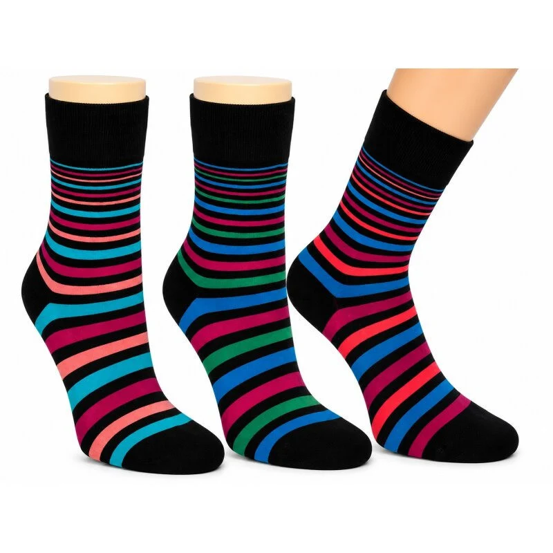 RS Harmony Alma Bambus Socken & Kniestrümpfe Damen bunt geringelt, 3–6 Paar