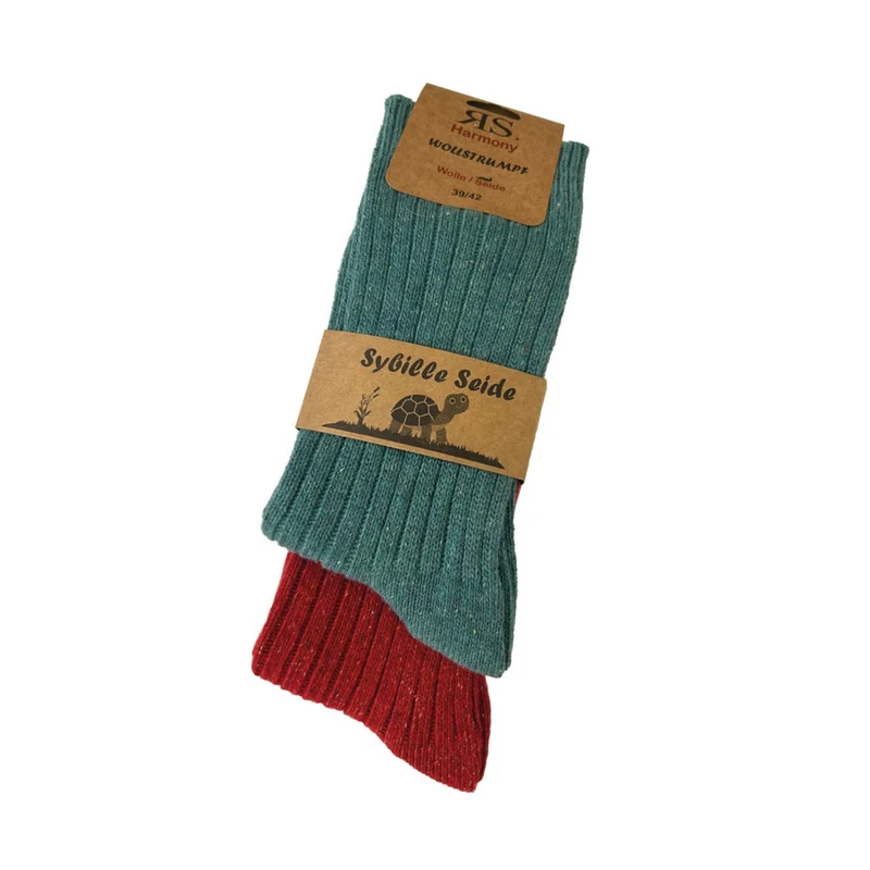 RS Harmony Wollsocken Damen mit Merinowolle & Seide, 2–4 Paar