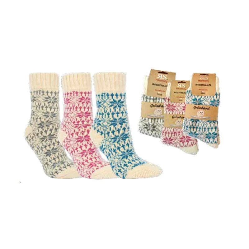 RS Harmony Grönland Wollsocken Unisex Norwegermuster, 1–3 Paar