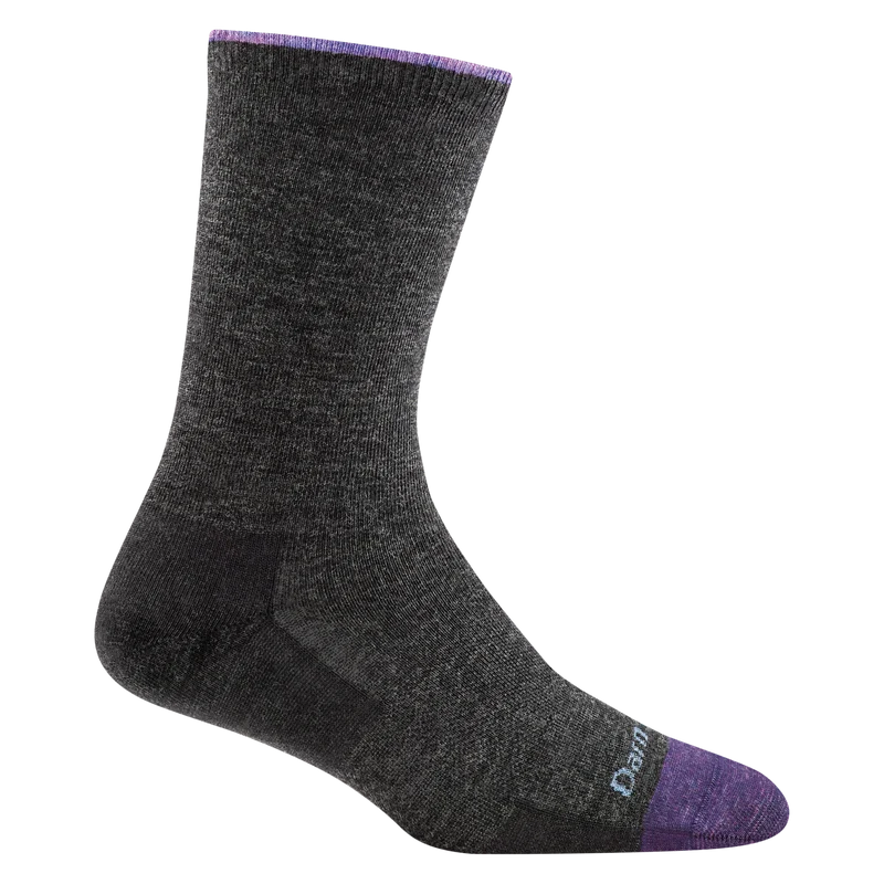 Women's Solid Basic Crew Lightweight Lifestyle Socks