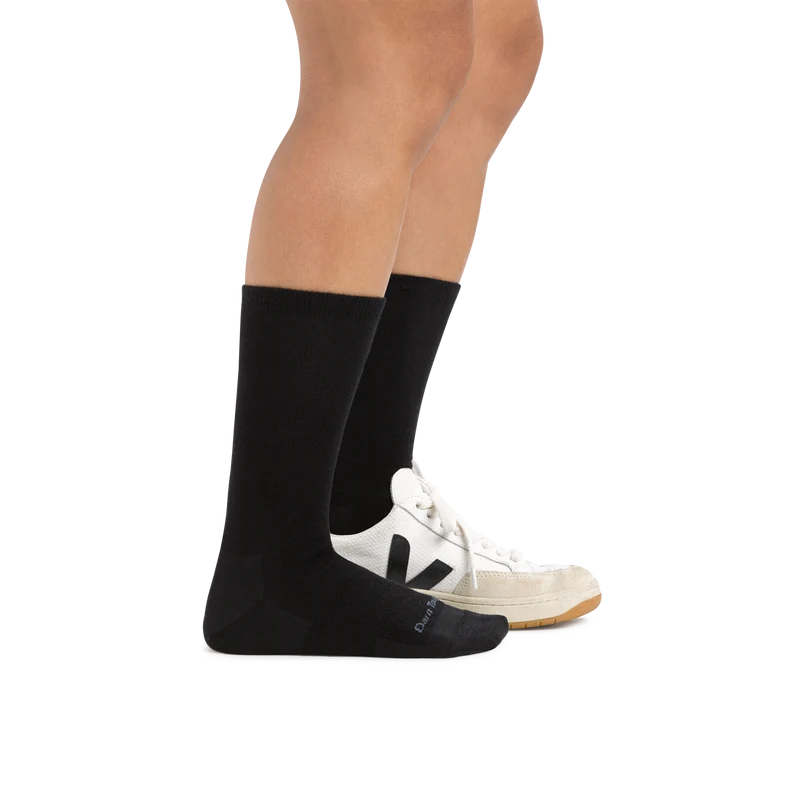 Women's Solid Basic Crew Lightweight Lifestyle Socks