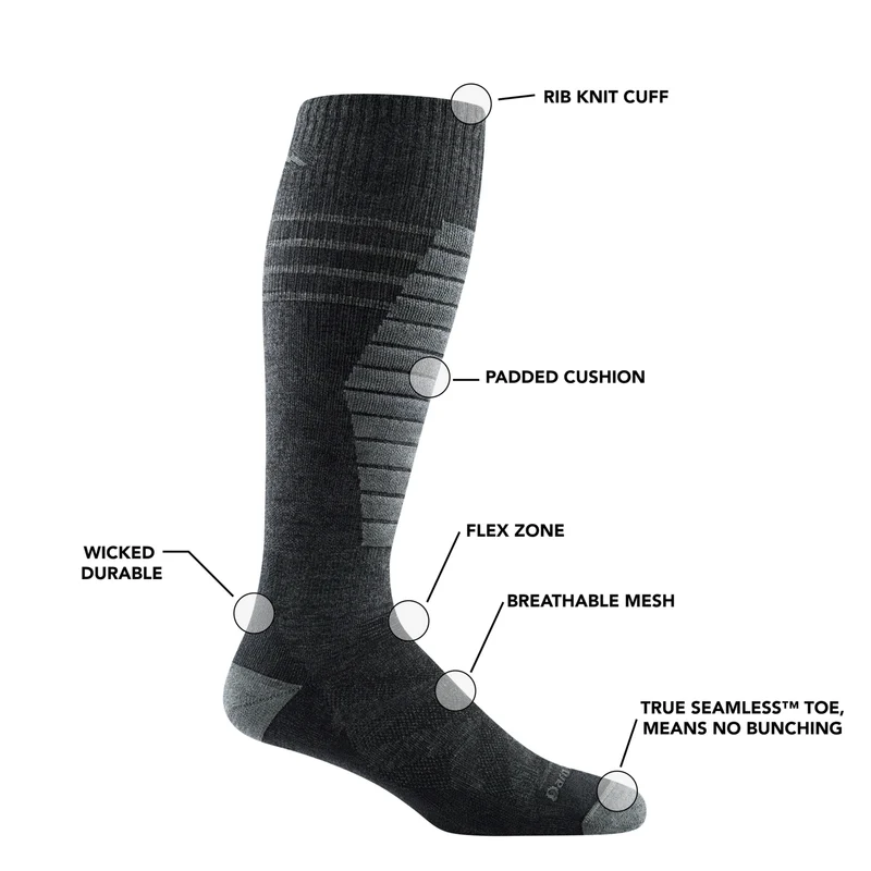 Men's Edge Over-the-Calf Midweight Ski & Snowboard Socks-Last Chance