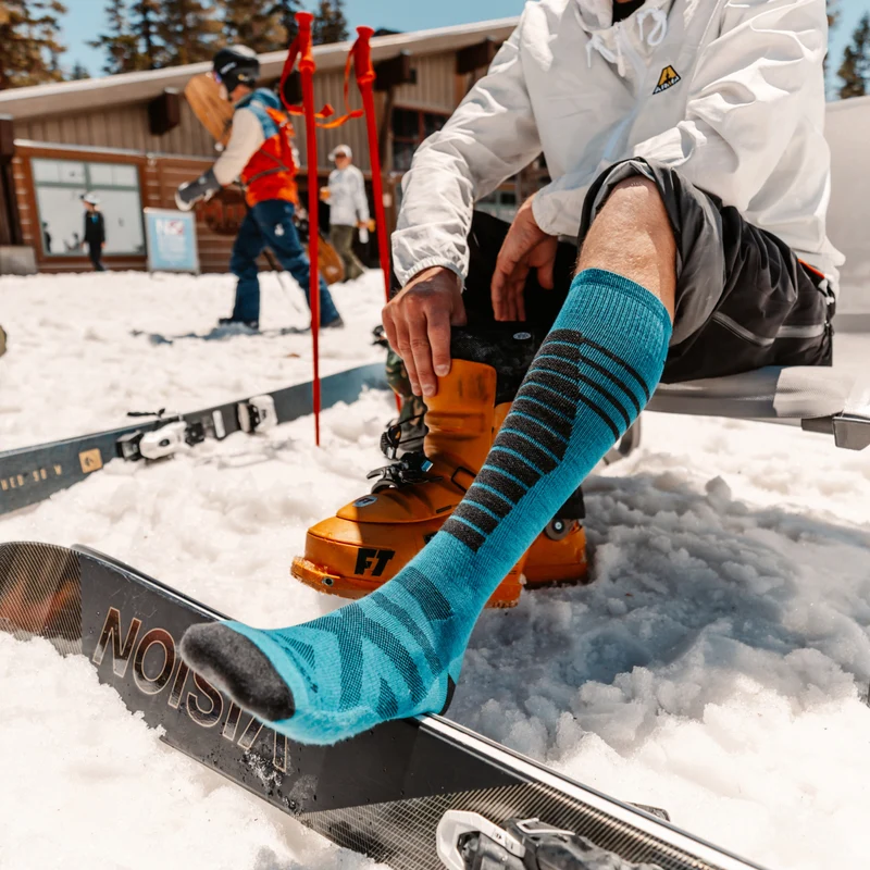 Men's Edge Over-the-Calf Midweight Ski & Snowboard Socks-Last Chance