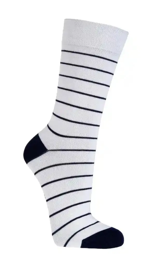 Maritime Bio Socken aus Biobaumwolle mit Ringeln und Anker Motiven